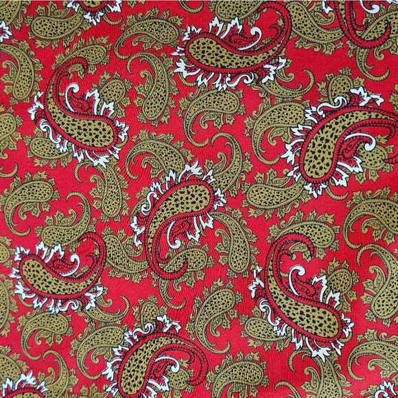 Vintage Josephine Paisley Wrap Front Fitted Waist Professional CareerWear Blouse - Picture 11 of 16